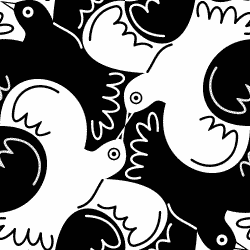black white birds wallpaper background