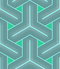 blue green hexagons clip-art background tile