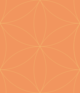orange circles repeating pattern background tile