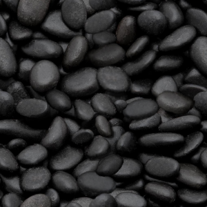 black pebbles repeating pattern background tile