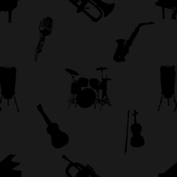 musical instruments picture pattern background tile