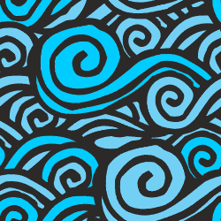 Blue waves pattern background tile 1010