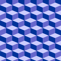 Blue cubes pattern background tile 1022