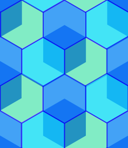 blue hexagons pattern wallpaper background tile