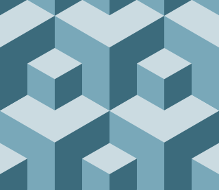blue cubes pattern background tile 1058