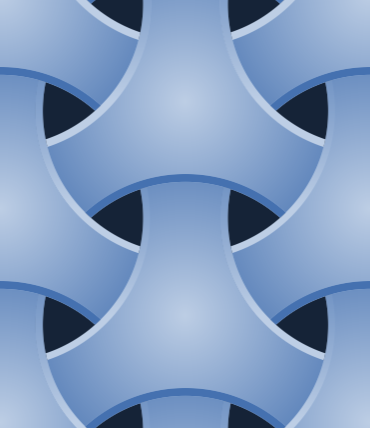 hexagon circles pattern blue wallpaper