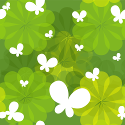 green white butterfly repeating pattern background tile