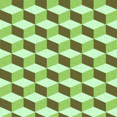 Green cubes pattern background tile 1013