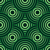 Green circles pattern background tile 1023
