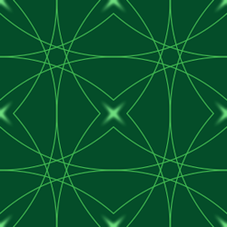 Green circles stars pattern background tile 1033
