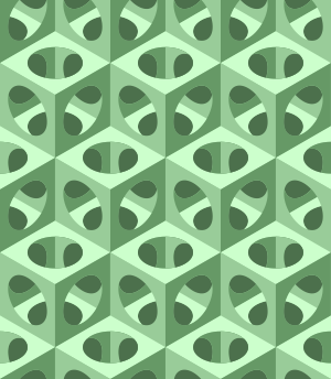 Green holls cubes pattern background tile 1038