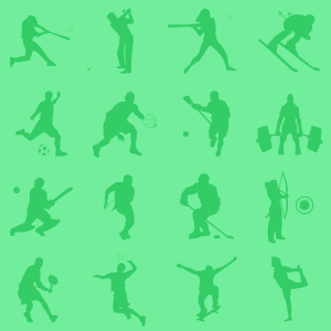 sport vector icons pattern background tile
