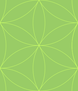Green circles pattern background tile 1043