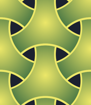 Green circles pattern background tile 1051
