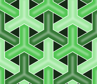 Green hexagon basketry pattern background tile 1054