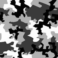 Black white grey camouflage pattern background tile
