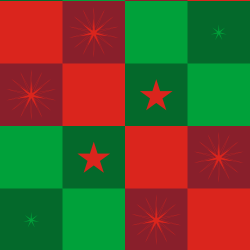 christmass pattern red green
