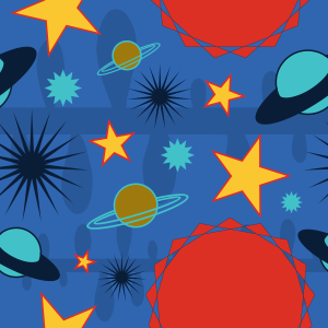 Space stars pattern background tile 1049