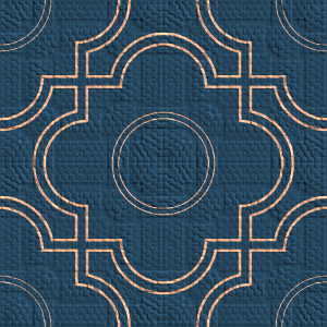 Blue yellow pattern background tile 1062