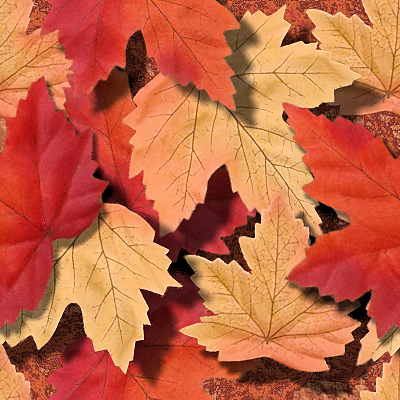 red yellow autumn leaves pattern background tile 1067