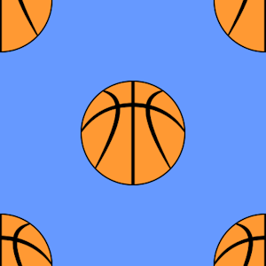 basketball orange blue pattern background tile