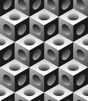 black white holl cubes pattern background 1106