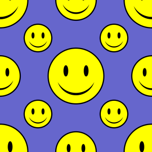 blue yellow smileys emoticons icons background tile