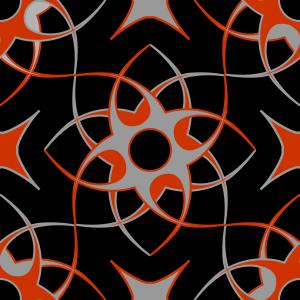 background tile stars red grey black pattern