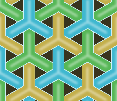 hexagon basketry pattern background