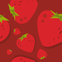 strawberries background tile