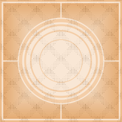 Orange circles pattern background tile 1006