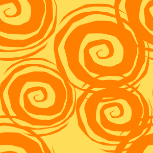 Orange circles pattern background tile 1012