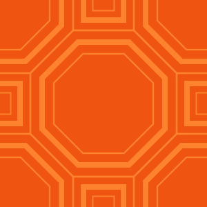 Orange octagons pattern background tile 1025