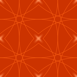 Orange pattern stars circles background tile 1028