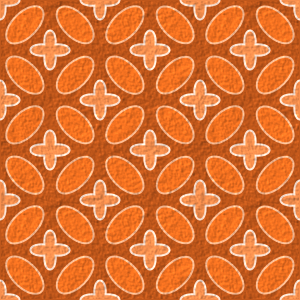 Orange ovals pattern background tile 1031