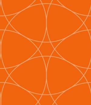 Orange circles stars pattern background tile 1039