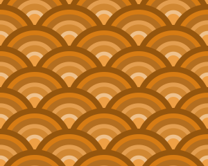 orange circles pattern background tile