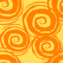 orange circles repeating background tile