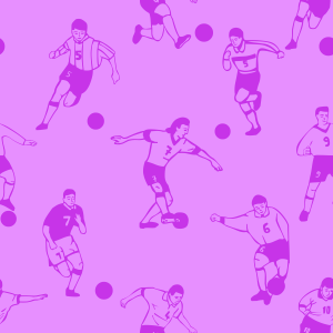 purple soccer football pattern clipart background tile