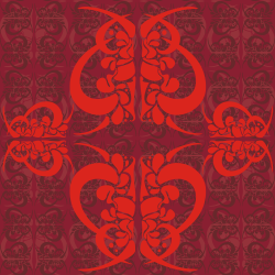 red tribal pattern seamless background