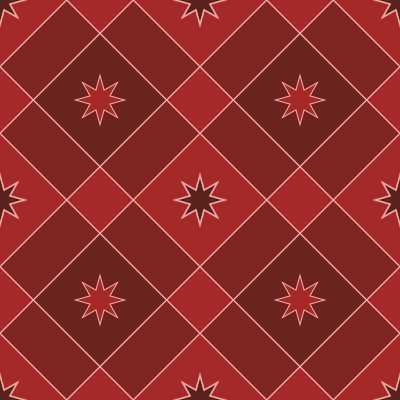Red stars diamonds pattern background tile 1032