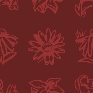 Red flowers pattern background tile 1034