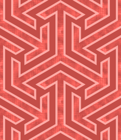 Red hexagons pattern background tile 1039