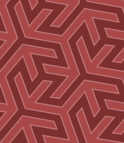 red hexagon hooks pattern background tile