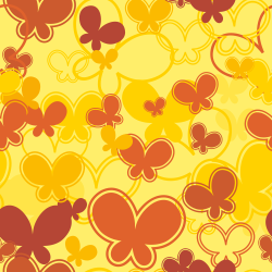Yellow butterflies pattern background tile 1009