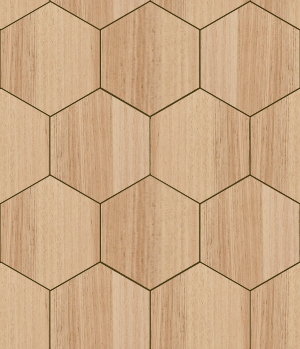 brown wood hexagon pattern background tile